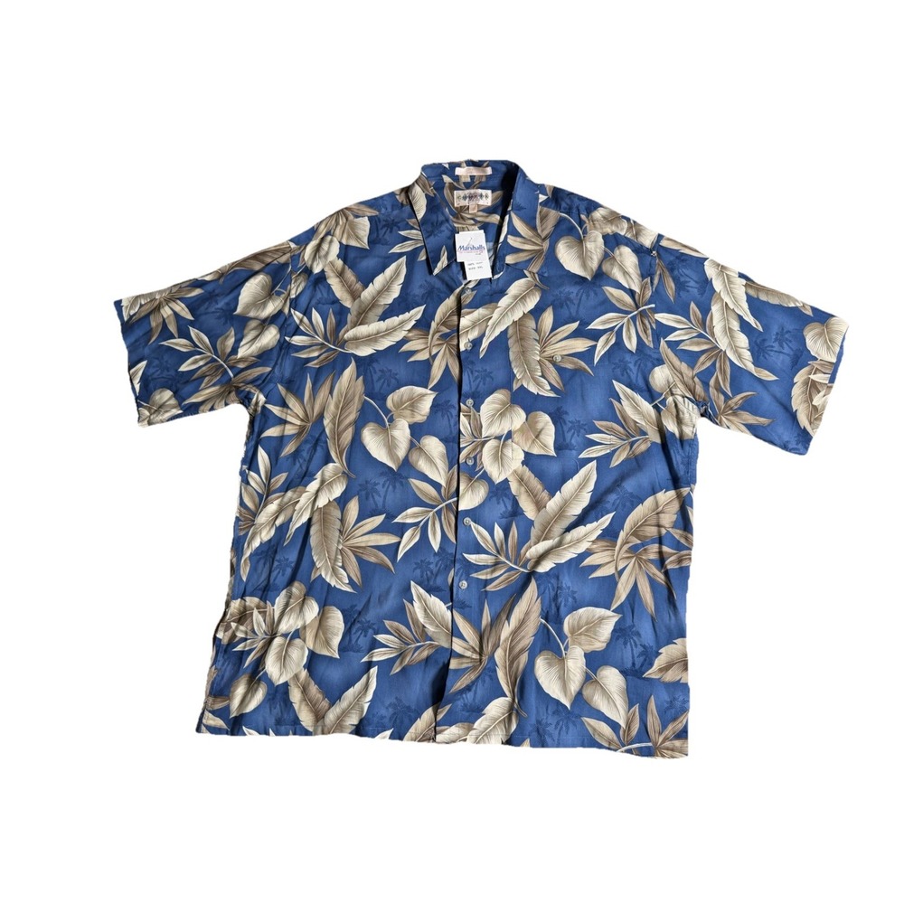 Campia Moda‎ Hawaiian Floral Leaf Button Up Shirt Men's XXLarge